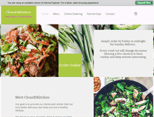 Tablet Screenshot of cleanfitkitchen.com